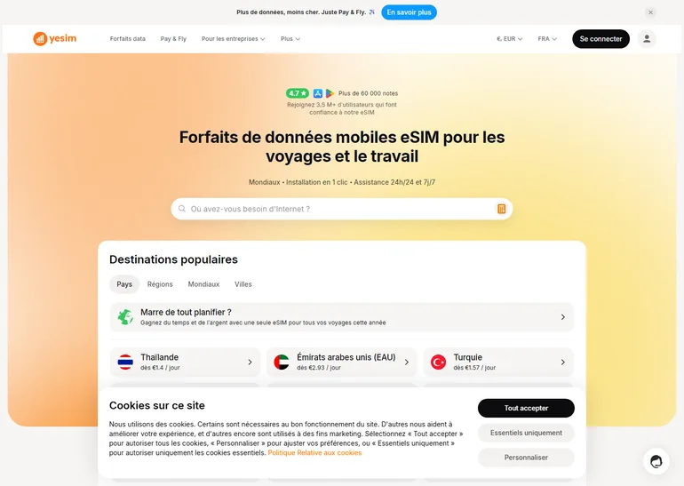 Yesim code promo